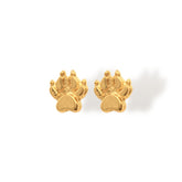 Aretes de huella de gato vista lateral